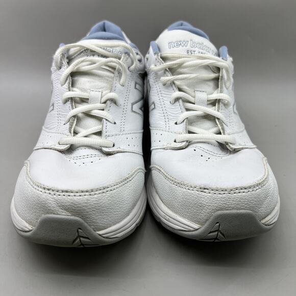New Balance 928v3 Walking Shoes Women Size 10 White Blue Leather Comfort Sneaker - Picture 2 of 9